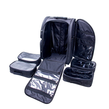 מזוודת טרולי למאפרת מקצועית TROLLY MAKEUP SUITCASE