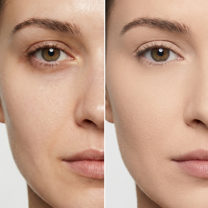 CLOUD TOUCH מייקאפ פודרה גוון CT1 לפני ואחרי