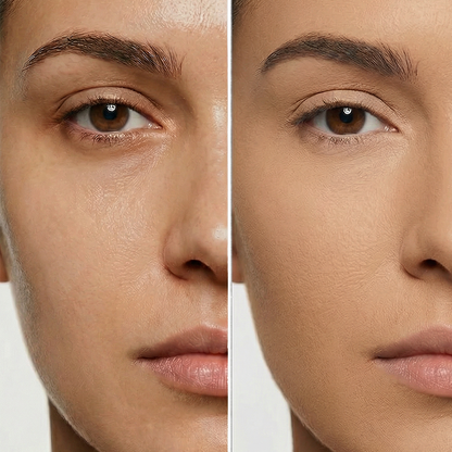 CLOUD TOUCH מייקאפ פודרה גוון CT4 לפני ואחרי